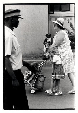 White woman and child in Sun City, Bophuthatswana