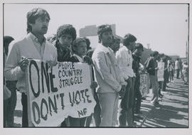NF anti-elections picket