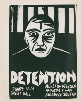 South African resistance posters:  Detention