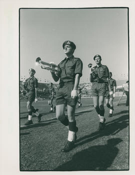 School  cadets marching in a Republic Day parade