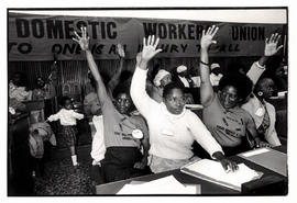 Voting delegates at the launch of the South African Domestic Workers Union (SADWU) in Cape Town