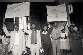 Defiant residents of Mogopa express their intention of returning to their homes on the 3rd annive...