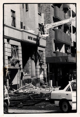 Khotso House, headquarters of the SACC and other organisations was devastated by a massive bomb b...