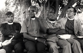 Archbishop Tutu and other clerics outline their plan of action in support of the political detain...
