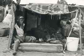 Blanket town' - improvised housing for the residents of Crossroads, one of Cape Town's squatter c...