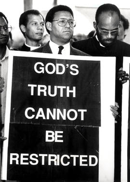 God's truth cannot be restricted - Allan Boesak in support of former detainees who 'unrestricted'...
