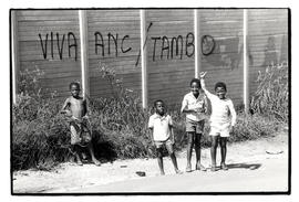 Viva ANC/Tambo - slogan on a wall in South Africa