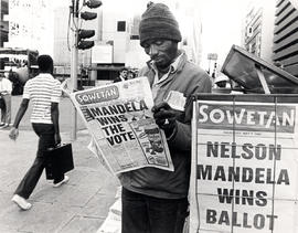 Sowetan: Nelson Mandela wins ballot - result of unofficial election by the Sowetan newspaper