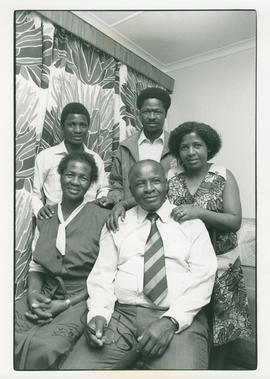 Elias Motsoaledi reunited with his family