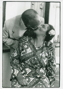 June and Andrew Mlangeni at their home