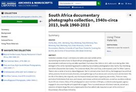 South Africa Documentary Photographs Collection, Duke University Library