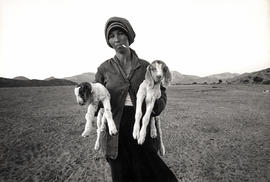 Mrs. Joseph, the wife of a goat farmer from the Helsberger area in Namaqualand, a rural area for ...