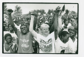 Rally to celebrate the release of Nelson Mandela, Durban.