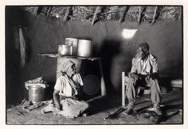 Retired farm labourer Saergent Wende and his wife who have been evicted from their homestead in t...