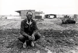 Resident (man) of Mogopa, at the eve of his forced resettlement to Bophuthatswana