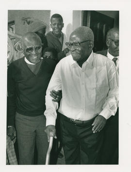 Archbishop Tutu visits Oscar Mpetha