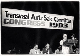 Transvaal Anti-SAIC Committee congress 1983 - anti SAIC rally
