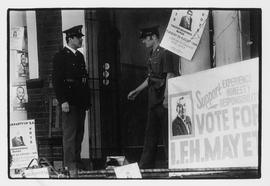 Election posters - looking for voters during the election in August 1984
