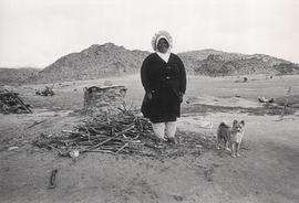 Mrs Leva Kok, with traditional head dress, from Namaqualand, a rural area for coloured people in ...