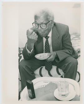 Walter Sisulu at home in Soweto