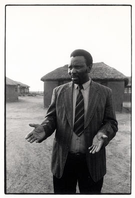 Moses Ngema, popular elected leader of the KwaNgema people who are resisting their removal