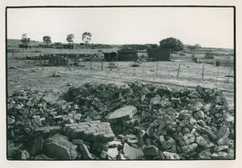 A field with rubble, part of the removal of the Mogopa people from their home