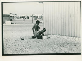 Children bathing in Khayelitsha