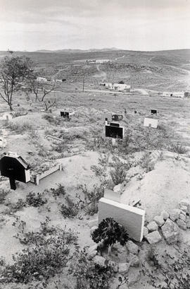 The cemetery of Klipfontein village in Namaqualand, a rural area for coloured people in the North...