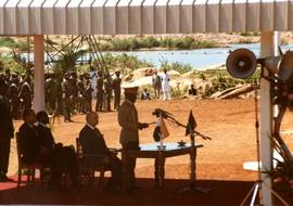 At the signing of the Nkomati accord, Nkomati Port