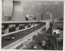 M2 motorway with Powerstation cooling towers on the left