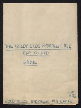 The Goldfields Hydraulic M. 2. Exp. Co., Ltd., Sabie