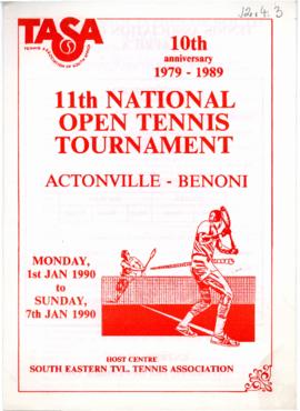 11th National Open Tennis Tournament, Benoni, 1-7 January, 1990
