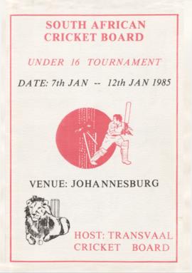 Under 16 Tournament, Johannesburg