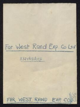 Far West Rand Exp. Co., Ltd., Klerksdorp