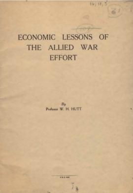 Economic Lessons of The Allied War Effort