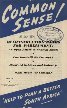 Common Sense -  A Magazine to promote goodwill, Volume 5, Number 6