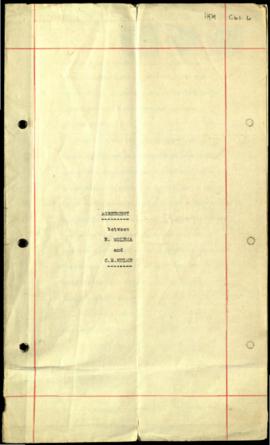1923 May 15. Memorandum of agreement between Ephraim Molema, lessor, and Charles Rhodes Hulme, le...