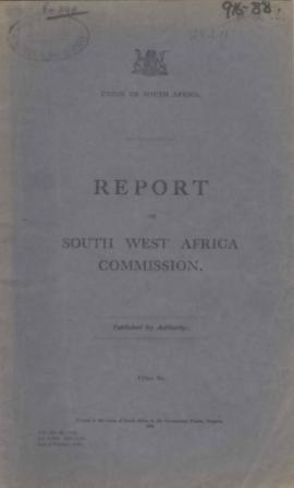 Report of South West Africa Commission 