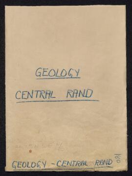 Geology Central Rand