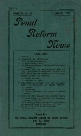 Penal Reform News, Number 12-15