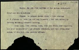 Letter addressed "Chief and Mrs S T Molema"