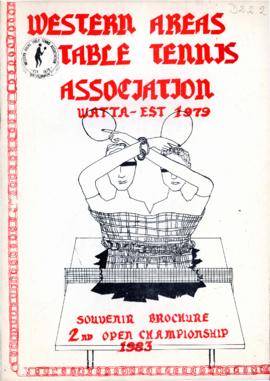 Souvenir Brochure of the Western Areas Table Tennis Association on the 2nd Open Championship, 1983