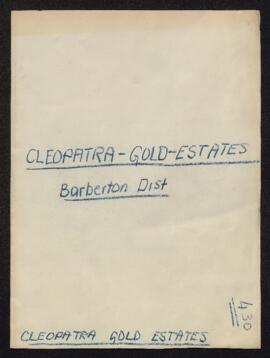 Cleopatra Gold Estates - Barberton District