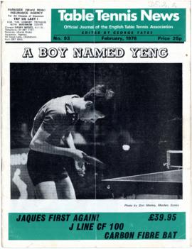 " Table Tennis News", No 93-96, 1978