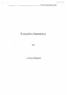 Steyn Report Summary