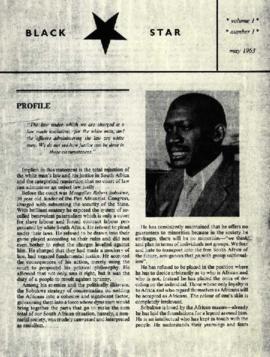 Black Star: Black Star: Profile (MR Sobukwe)