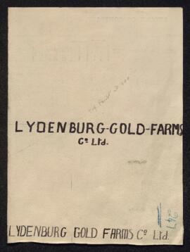 Lydenburg Gold Farms Co., Ltd.