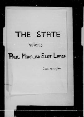 State vs Johannes Paul Langa
