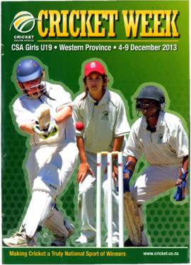 Publication for the National Cricket Week in Western Cape