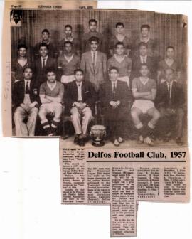An overview of history of Delfos Football Club in 'Lenasia Times'
